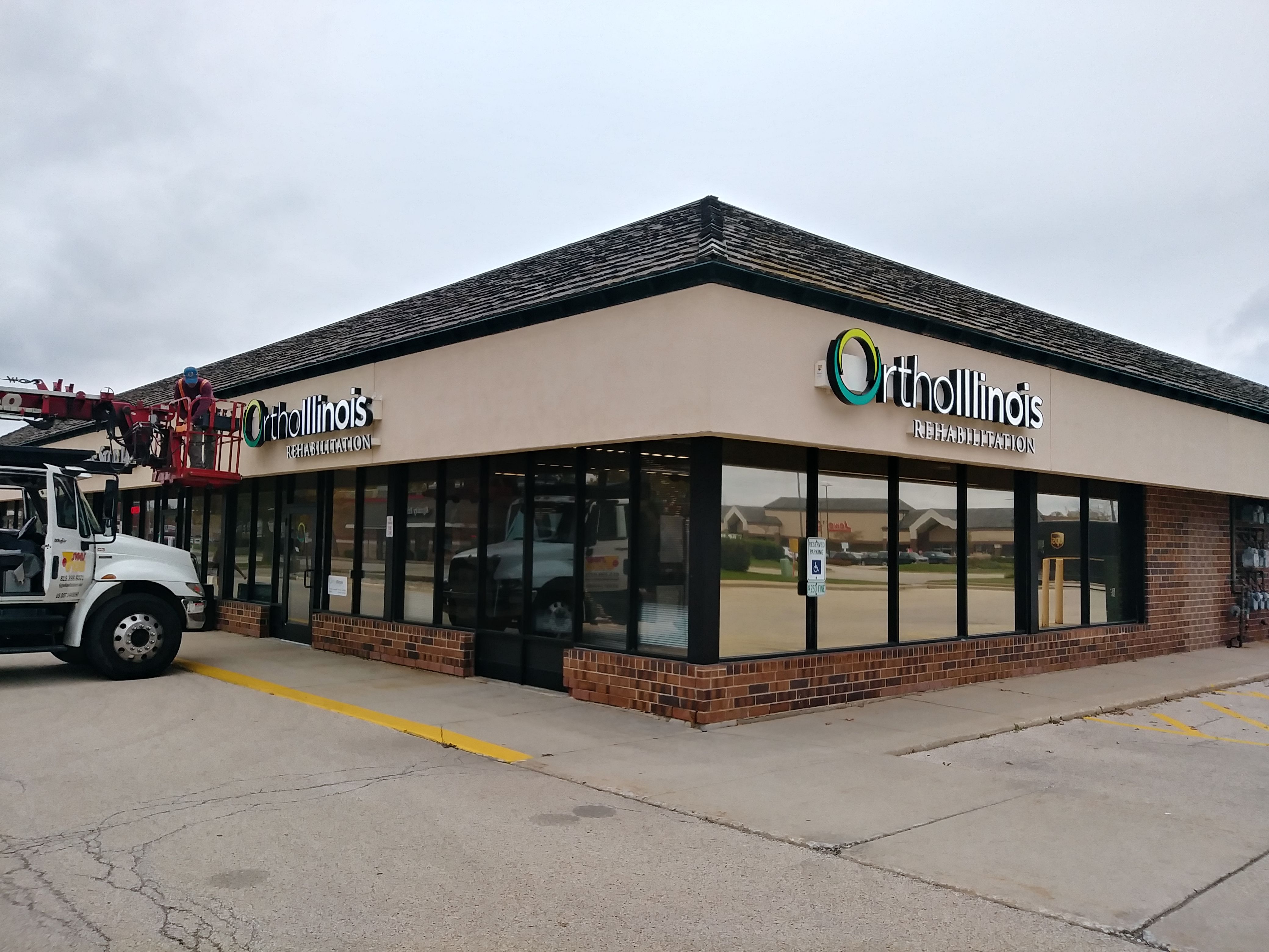 Storefront sign for rehabilitation company