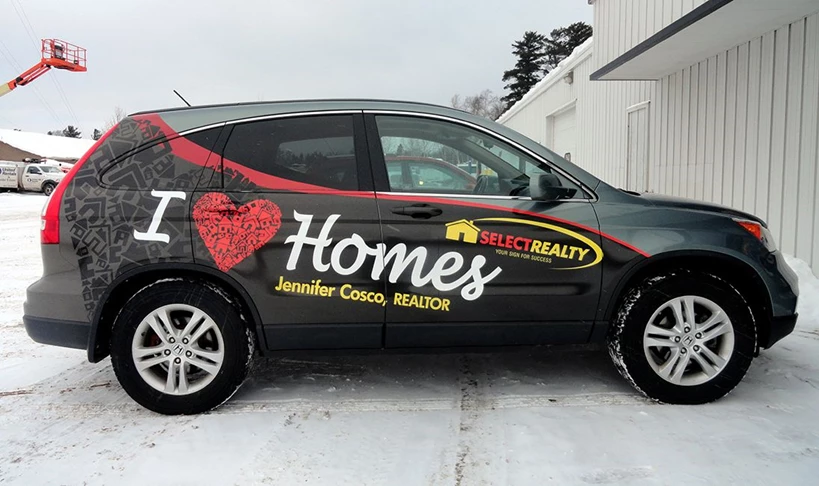 Custom Vehicle Graphics and Lettering | Partial Vehicle Wraps | Real Estate Custom Vehicle Graphics and Lettering | Partial Vehicle Wraps | Real Estate