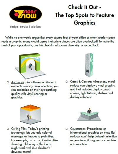 CHECKLIST: The Top Spots to Feature Graphics